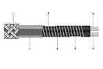Przewód grzewczy VWC-502  25W/m  230V   3,5mm (+/-0,2mm) bez oplotu